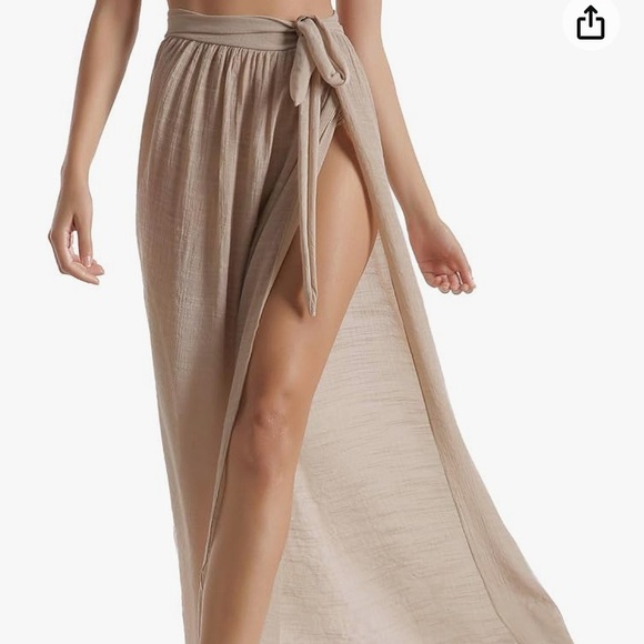 NWT DOSE black semi sheer swim cover-up one size 4-12 - Picture 8 of 10